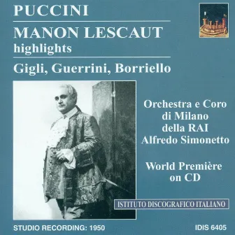 Puccini, G.: Manon Lescaut (Highlights) [1950] by Alfredo Simonetto