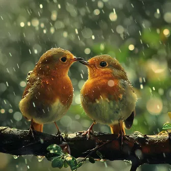 Tranquil Binaural Birds and Rain Harmony in Nature by Crossing of Souls