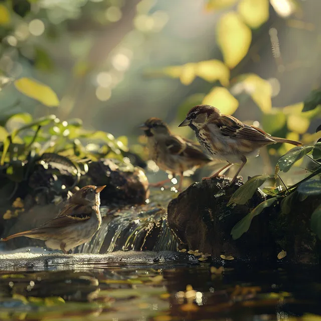 Creek’s Serenade with Birds' Choir