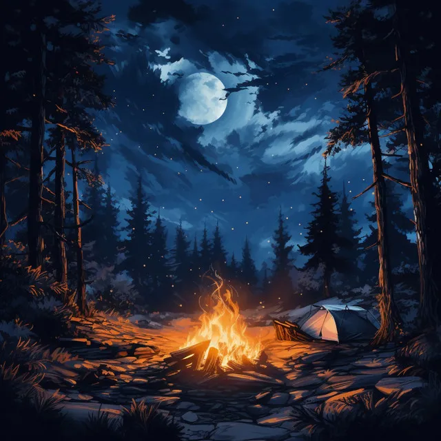 Relaxing Mountain Bonfire Serenity