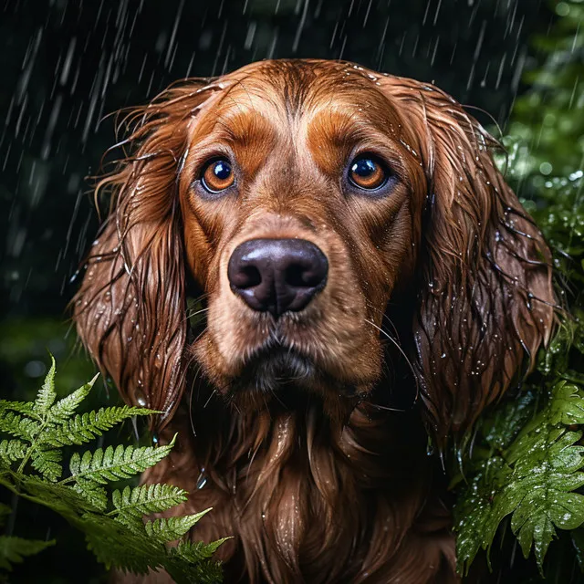 Gotas De Lluvia En Hojas: Sinfonía Calmante De La Naturaleza Para Mascotas