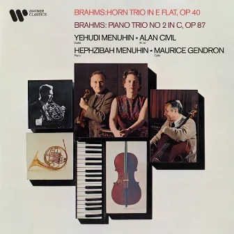 Brahms: Horn Trio, Op. 40 & Piano Trio No. 2, Op. 87 by Alan Civil