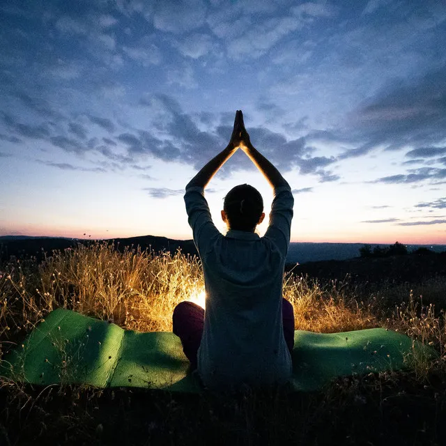 Serene Nature's Nocturne: Tranquil Crickets at Night Yoga Ambiance