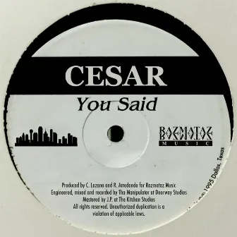 You Said by César