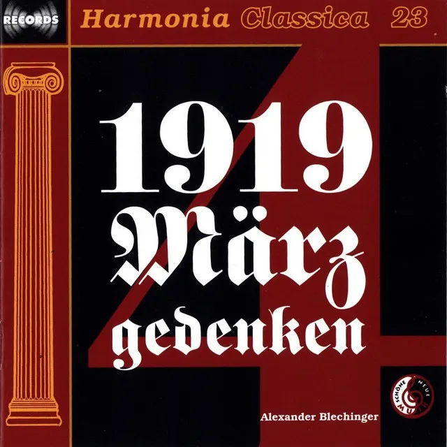 1919 Märzgedenken: IX. b MAHNUNG - Rede