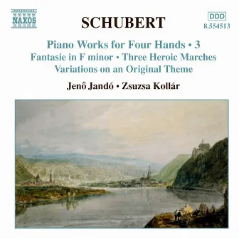 Schubert: Piano Works for Four Hands, Vol. 3 by Zsuzsa Kollár