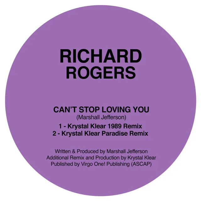 Can't Stop Loving You (Krystal Klear Remixes)