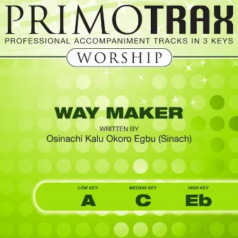 Way Maker (Worship Primotrax) - EP [Performance Tracks] by Oasis Worship