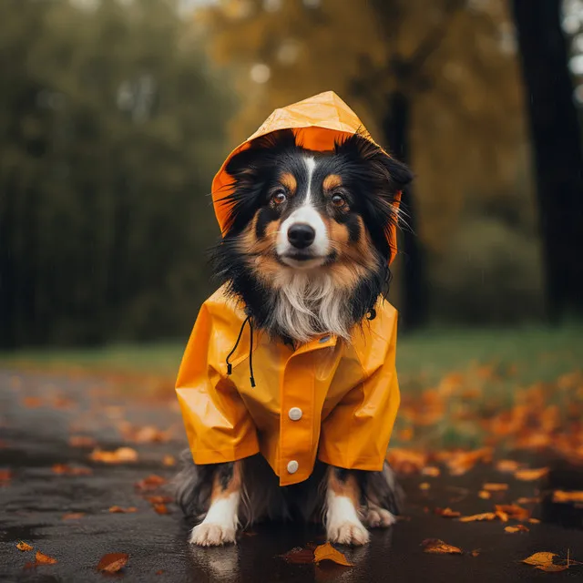 Lluvia Tranquila Para La Comodidad Del Perrito