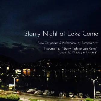 Starry Night at Lake Como by Bumjoon Kim