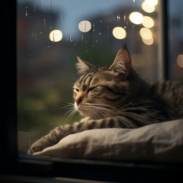 Bigotes Bajo La Lluvia: Serenidad Felina