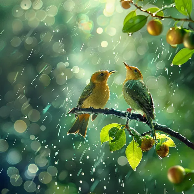 Binaural Birds and Rain: Soothing Nature Sounds for Calm