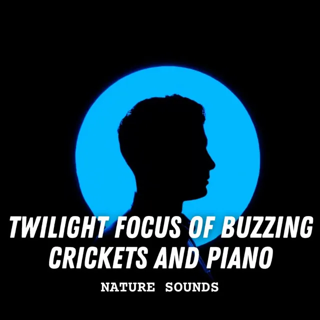 Nature Sounds: Twilight Focus of Buzzing Crickets and Piano