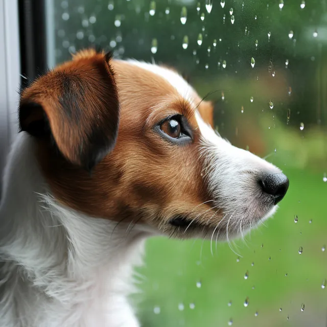 Tiempo Sereno De Juego De La Mascota: Serenidad De Lluvia