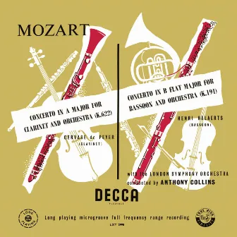 Mozart: Clarinet Concerto; Bassoon Concerto by Henri Helaerts