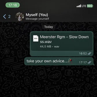 Slow Down by Meerster Rgm