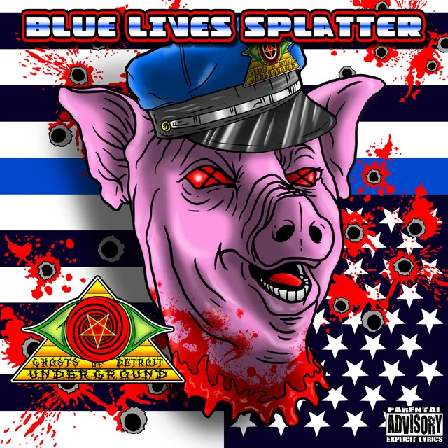 Blue Lives Splatter