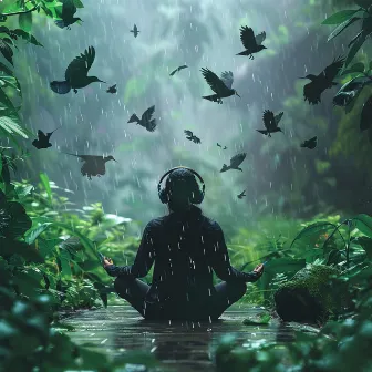 Nature's Binaural Focus: Birds in Rain Meditation - 92 88 Hz by BinauralVille