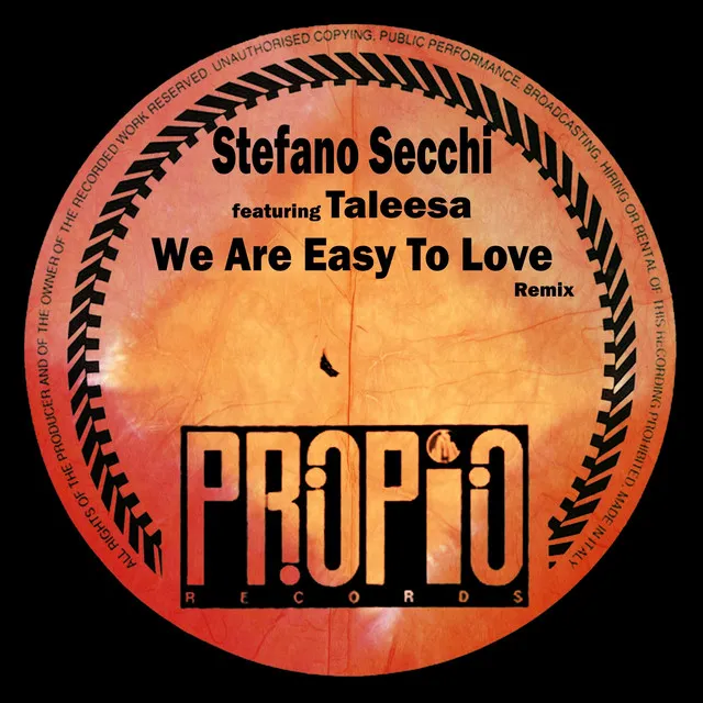 We Are Easy to Love - Secchi Remix