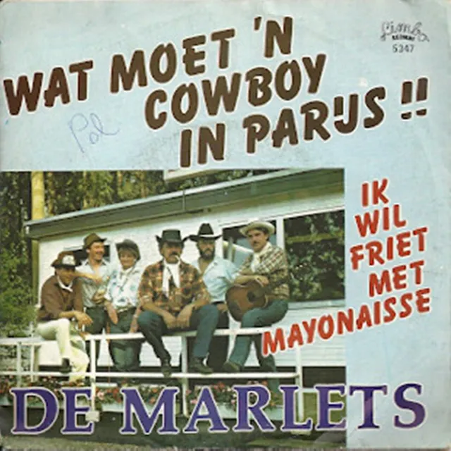 Wat moet `n cowboy in Parijs?