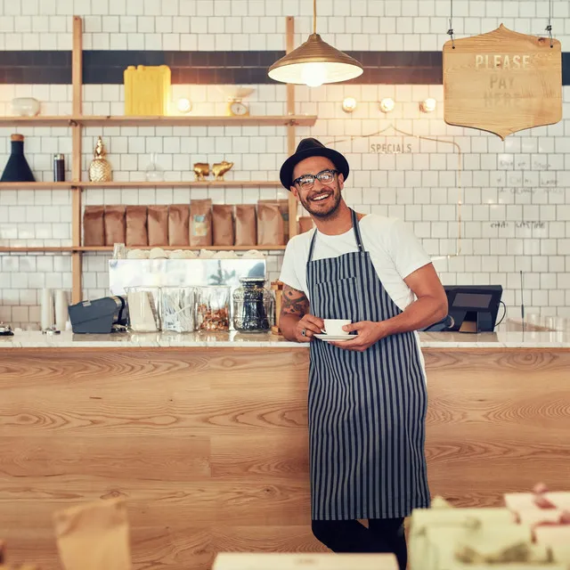 Working Harmony in Coffee Shop's Ambiance