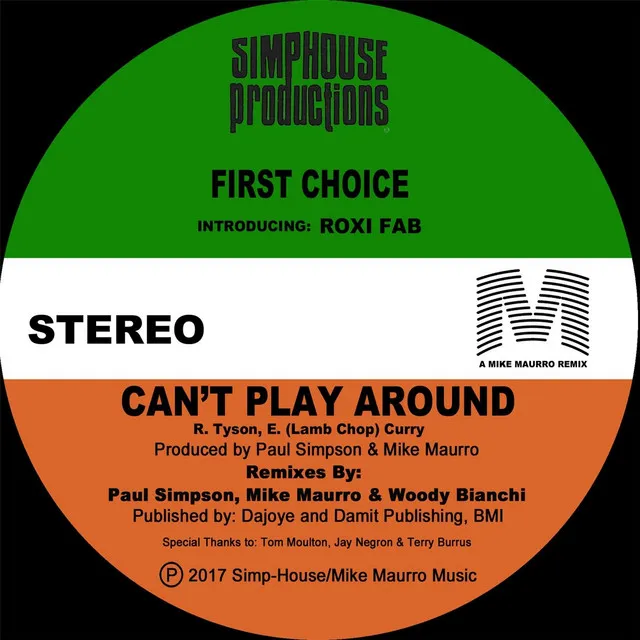 Can't Play Around (A Paul Simpson Mix)