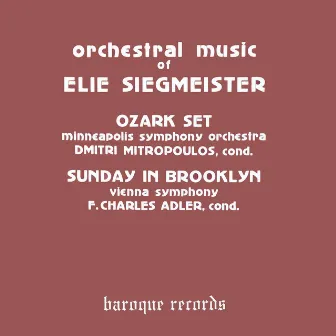 Ozark Set / Sunday In Brooklyn by Elie Siegmeister