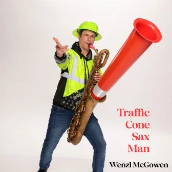 Traffic Cone Sax Man by WENZL