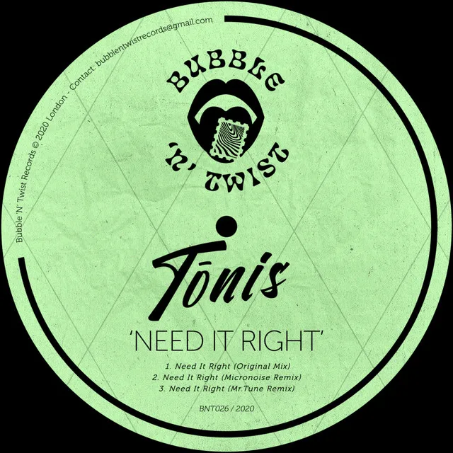 Need It Right - Micronoise Remix