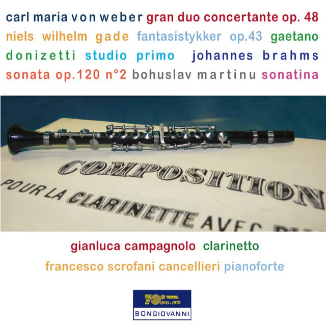 Clarinet Sonatina, H. 356: I. Moderato