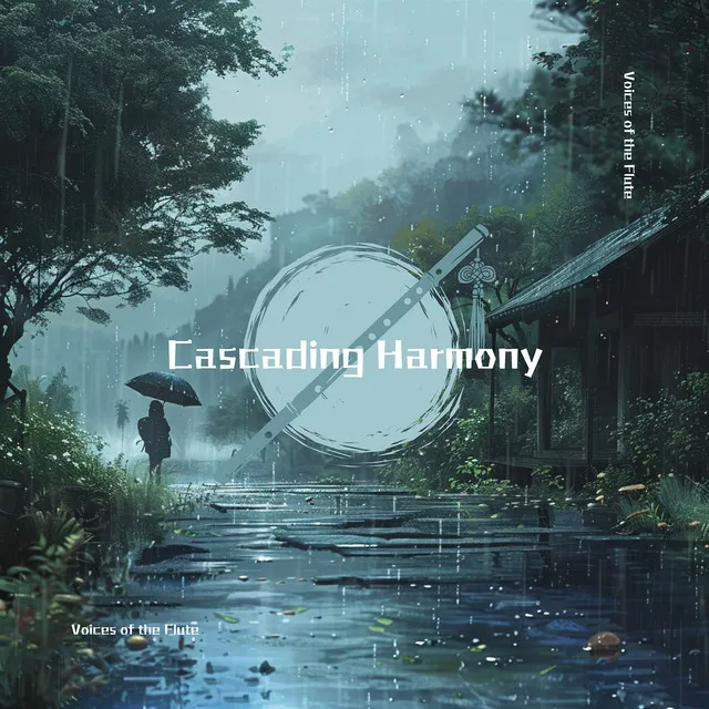 Cascading Harmony: Rain and Flute