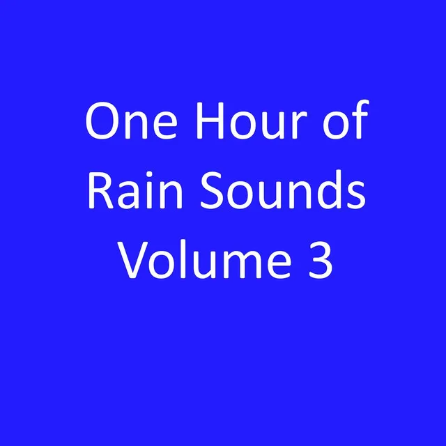 One Hour of Rain Sounds, Vol. 3