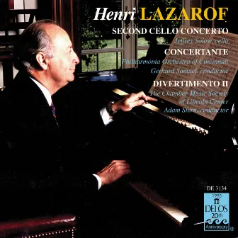 Lazarof, H.: Cello Concerto No. 2 / Concertante for 2 Horns and 16 Strings / Divertimento Ii by Jeffrey Solow