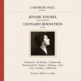 Jennie Tourel and Leonard Bernstein at Carnegie Hall, New York City, March 2, 1969 by Jennie Tourel