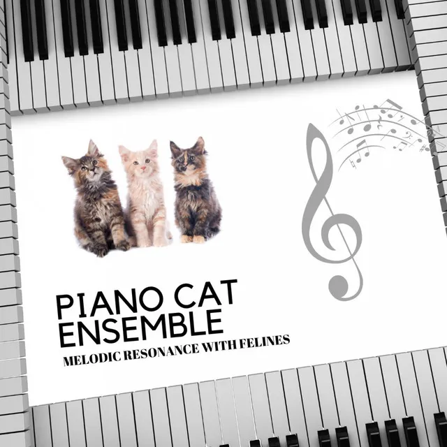 Harmony in Cat Companionship: Piano's Melodic Ensemble