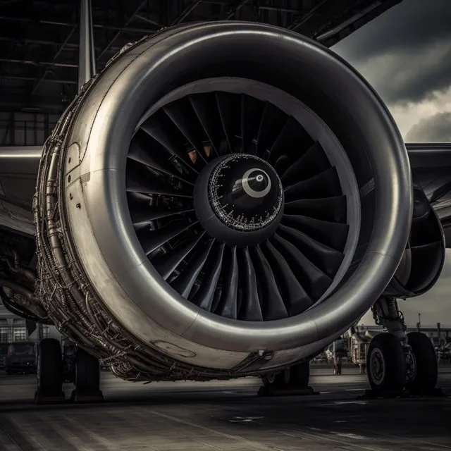 Jet Engine Roaring Through The Skies