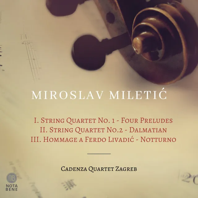 String Quartet, 1 "Four Preludes": IV. Finale Allegro