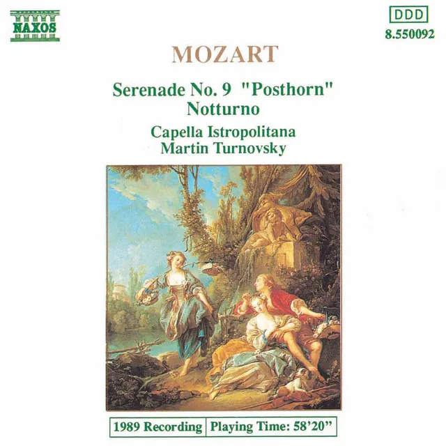 Serenade No. 9 in D Major, K. 320, "Posthorn"*: Rondo. Allegro ma non troppo