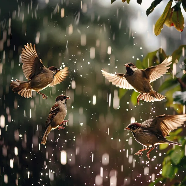 Binaural Rain and Birds: Serene Nature Relaxation