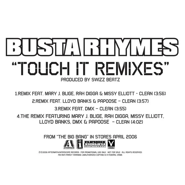 Touch It - Remix/Featuring Mary J. Blige, Rah Digga & Missy Elliot (Explicit)