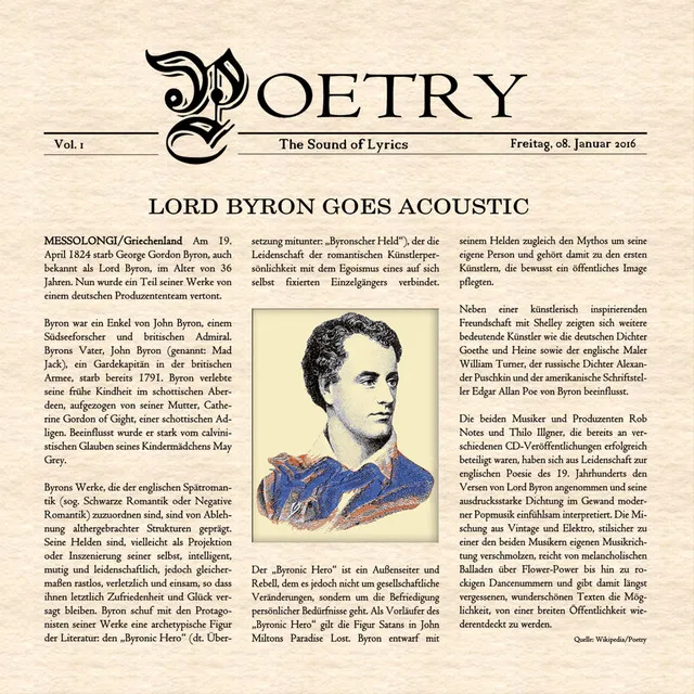 Lord Byron Goes Acoustic