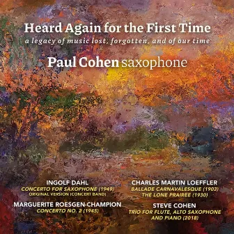 Heard Again for the First Time by Paul Cohen