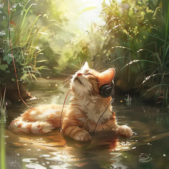 Feline Water Serenity