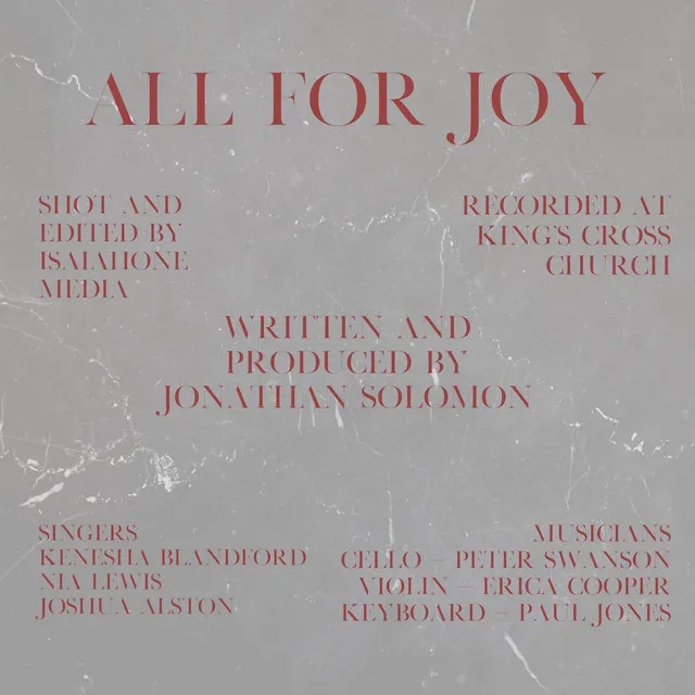 All For Joy - Live Session