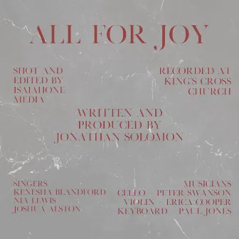 All For Joy (Live Session) by Jonathan Solomon