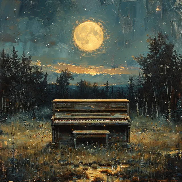 Piano De La Sonata De La Luz De La Luna Calma