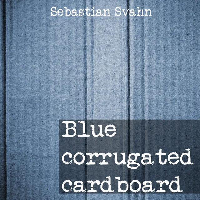 Blue Corrugated Cardboard