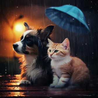 Serene Pet Naptime: Ambient Rainfall Pet Harmony by Luxury Hotel Music