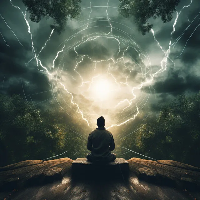 Meditation in Thunder: Calming Frequency Tones