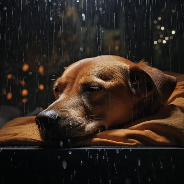 Siesta Canina Con El Toque Relajante Del Piano Lluvioso